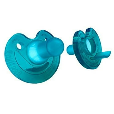 philips notched newborn soothie pacifier, green, 0-3 months, hospital binky - natural scent (2pack)