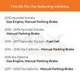 thumbnail image 3 of MAX Advanced Brakes - Rear Brake Kit For 2015-2019 Hyundai Sonata ( Manual Parking Brake)| Carbon Ceramic Brake Pad and Rotor Kit| Drilled Slotted Brake Rotors, 3 of 10