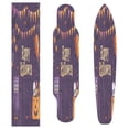 thumbnail image 3 of 44"x10" Skateboard Grip Tape Protector Sheets Nonslip Protection Griptape Sheet for Outdoor Sports Purple Owl and Halloween Pattern, 3 of 7