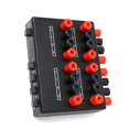 thumbnail image 3 of Mini 2-IN-4-OUT Stereo Audio Selector Amplifier Switcher Box Speaker Splitter SP-24B Speaker Selecto, 3 of 5