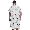 thumbnail image 6 of Hooded Beach Towel Adult Bath Poncho Towels Soft Absorbent Quick Dry for Surf Swim Pool Men Women Teens Line Seagull Bird, 6 of 7