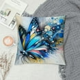 thumbnail image 2 of Nawypu Butterfly Pillow Covers Watercolor Lotus Floral Fantasy Splash Doodle Painting Waist Lumbar Cushion Cover Oblong Rectangle Pillowcase for Men Women Home, 2 of 5