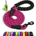 thumbnail image 1 of 1 dog leash, comfortable padded handle, high reflection light, suitable for medium and large dogs, 1 of 2