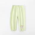 thumbnail image 7 of DJDLJWCJ Toddler Boys Joggers Pants Elastic Waist Stretch Casual Pants Solid Color Lightweight Pants Green Size 0-1 Years, 7 of 7