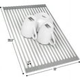 thumbnail image 5 of Sorbus Over the Sink Roll-Up Dish Drying Rack, Multipurpose Drying for Dishes, Draining Fruits & Veggies, Protecting Countertops, (Warm Gray), 5 of 6