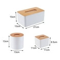 thumbnail image 6 of Travelwant Wood Tissue Box Cover for Disposable Paper Facial Tissues, Wooden Rectangular Tissue Box Holder for Storage on Bathroom Vanity, Countertop, Bedroom Dresser, 6 of 6