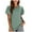 Green, variant on Scyoekwg Summer Tops for Women Trendy Tshirt Short Sleeve Loose Comfy Blouse Crewneck Ruffled Sleeves, Going Out Tops Casual Classic Solid Color T Shirt (Green,L)