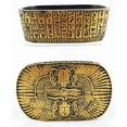 thumbnail image 2 of Egyptian Winged Scarab Ra Solar Amulet Hieroglyph Beautiful Jewelry Box Trinket, 2 of 4