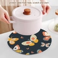 thumbnail image 5 of Butterflies Orange Trivet Mats Woven Pot Holders 3Pcs Non-Slip Heat Resistant for Hot Pots Pans Pats, 5 of 6