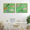 thumbnail image 2 of Stupell Industries Quirky Meadow Menagerie Animals 2 Piece Gold Framed Floater Canvas Set design by Melissa Wang, 25 x 31, 2 of 9