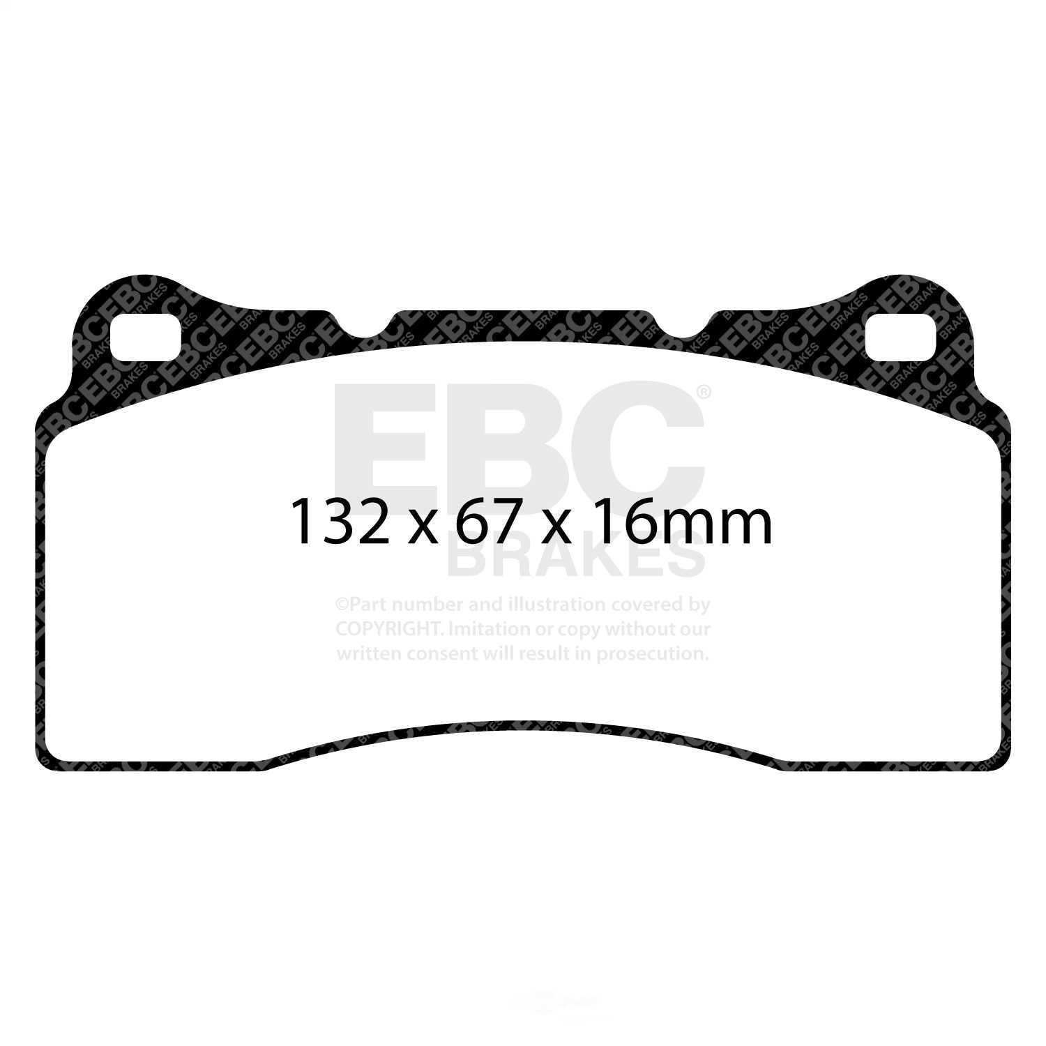 EBC 99-03 Aston Martin DB7 5.9 Redstuff Front Brake Pads