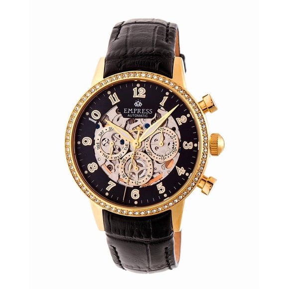 Reloj Empress Beatrice EMPEM2004 Correa de cuero Negro/Negro