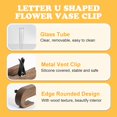 thumbnail image 4 of Car Vase Vent Clip, Mini Flower Car Vase Clip Wood Plant Holder Glass Tube Air Vent Decor Interior Accessories Decoration (Light Brown U), 4 of 11