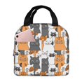 thumbnail image 1 of Easygdp Funny Cats Bolsa Térmica Premium - Tela Oxford Impermeable, Gran Capacidad, Bolsillo Frontal, Unisex para Trabajo, Escuela, Actividades al Aire Libre y Picnics, 1 of 8