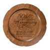 LifeSong Milestones Decorative Engraved 50th Anniversary Plate Cherry Wood 12"