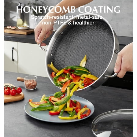 12-Inch Triply Stainless Steel Sauté Pan with Lid