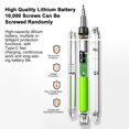 thumbnail image 4 of Tournevis Électrique Multifonction, Petit Ensemble de Tournevis Portatif Sans Fil, Ensemble de Tournevis Électrique Rechargeable Type‐C avec 68 Embouts de Précision, Ensemble d'Outils de Réparation Électriques, 4 of 9