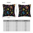 thumbnail image 4 of YFYANG Square Decorative Throw Pillow Case (Without Pillow Insert), Colorful Geometric Patterns Bedroom Sofa Car Cushion Cover, 18"x18", 4 of 9