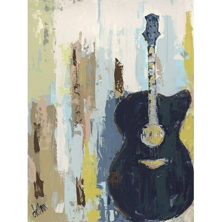 Abstract Guitar Wall - Bluebird Cafe II Guitar Abstract Art Print Wall Art By Deann Hebert