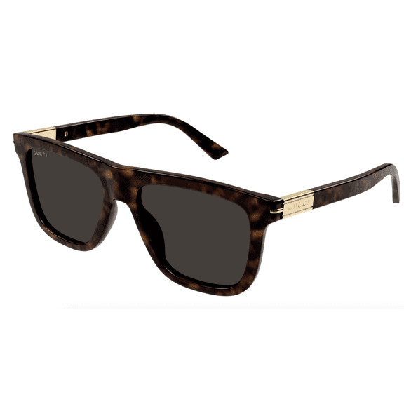 Gucci GG1502S 002 54mm Square Sunglasses Men's Dark Havana