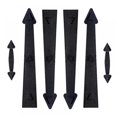 thumbnail image 5 of 6PCS Magnetic Decorative Garage Door Hardware Couch House Double Carriage Door Accents 4 Hinges 2 Handles for Car Garage,Magnetic Garage Door Decorative Hardware Couch House Carriage Accents Kit, 5 of 12