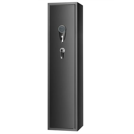 KFFKFF Gun Safe for 7-8 Rifles Equipped with Digital Keypad & Lock Gun Storage Cabinet Featuring an Integrated Storage Locker Detachable Storage Shelf Suitable for Home Use