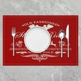 thumbnail image 2 of Christmas Placemats Set of 4 Christmas Quote Placemats for Dining Table Indoor Outdoor Kitchen 12"x18" New Year Decor Table Mats Placemat Kitchen Dining Table Decor Xmas Red Decor Table Place Mats, 2 of 5