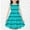 7#Blue, variant on gljltg Girl's Sleeveless Waist Casual Swing Dress for 4-14T Kids Round Neck Printed Dress