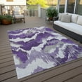 thumbnail image 6 of Addison Rugs Chantille Indoor/Outdoor Transitional Abstract Purple Washable Rectangle Rug, 8' x 10', 6 of 6