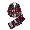 thumbnail image 2 of FDGIU Women's Valentine's Day Pajama Set - Long Sleeve Heart Print Top & Casual Pants Soft 2 Piece Sleepwear, 2 of 6