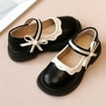 thumbnail image 6 of DxhmoneyHX Toddler Girl Shoes Fashion Square Toe Loafers Wedding Birthday Party Dress Shoes School Uniform Faux Leather Shoes for All Seasons Size 36, 6 of 6