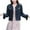 Black, variant on jsaierl Women Oversized Denim Jacket Embroidered Pearls Beading Cropped Jeans Coat