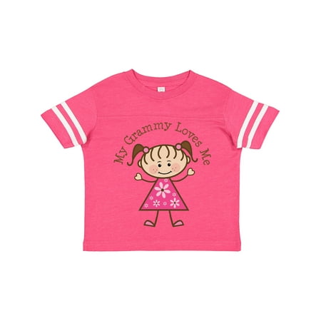 

Inktastic My Grammy Loves Me Gift Toddler Toddler Girl T-Shirt