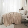 thumbnail image 5 of Great Bay Home All-Season Waffle Cotton Bed Blanket 90x66 (Twin, Taupe), 5 of 6