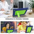 thumbnail image 6 of SOATUTO for YQSAVIOR Tab CP10 10.1" Coopers Tab CP10 / Hottablet hot CP10 Heavy Duty Case with Tempered Glass Screen Protector Built in Shoulder Strap Kickstand Hybrid Armor - Navy+Green/1 Pcs, 6 of 6