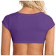 thumbnail image 2 of Camiseta sin mangas corta y escotada para mujer, top corto sexy con escote envolvente, cuello redondo/en V, manga corta, estampado floral/animal, lavado a mano en frío, para todas las estaciones., 2 of 6