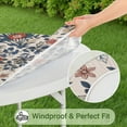thumbnail image 5 of Round Picnic Table Cloth 100% Waterproof & Oil Proof, Elastic Fitted Table Cover for 36"-44" Round Tables, for Dining, Camping, Outdoor, 5 of 7