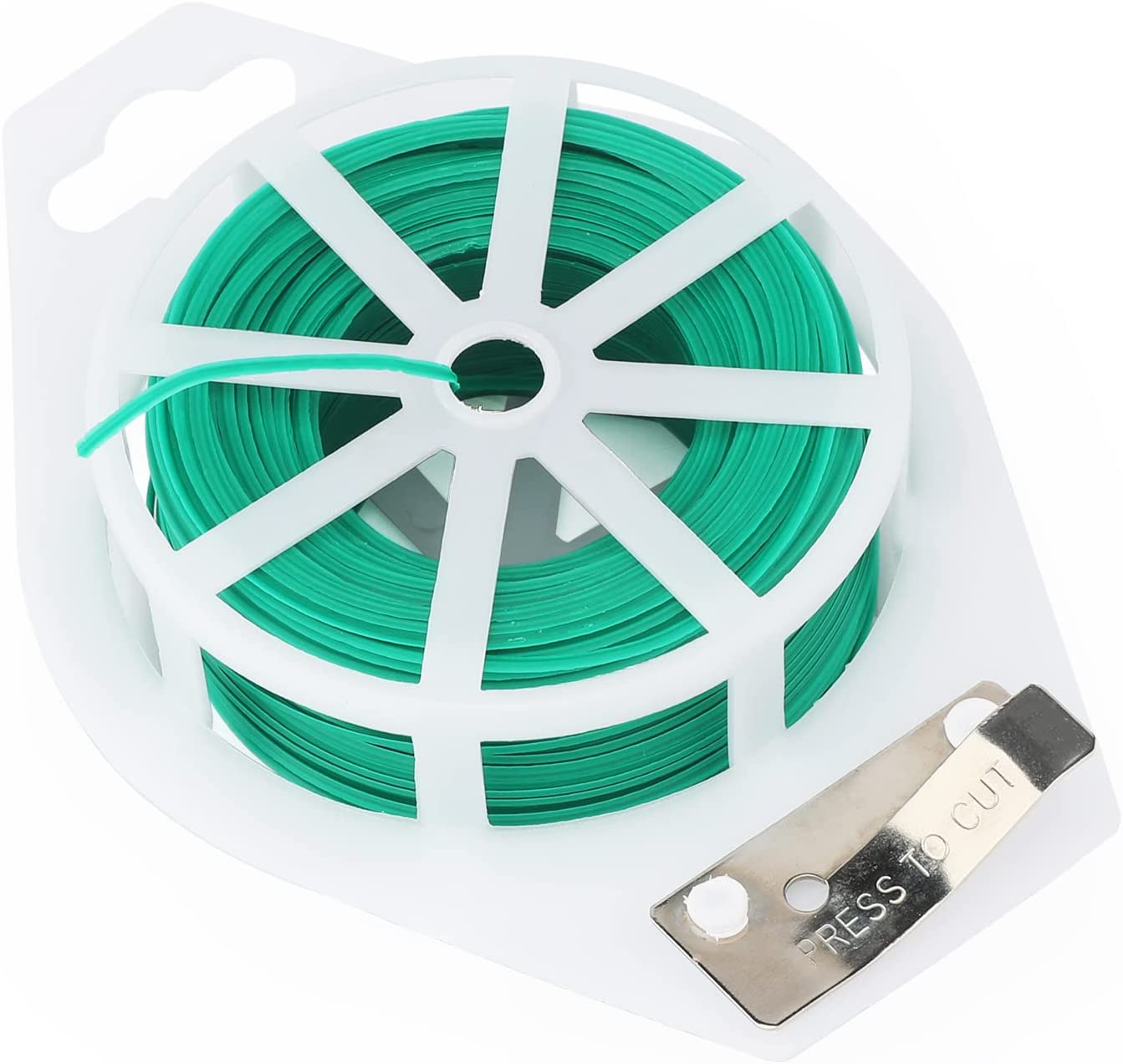 328 Feet Sturdy Plastic Green Garden Plant Twist Tie MultiUse for