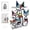 Cat-Blue, variant on NUAHRHY Cat Wall Art Decor, Minimalist and Colorful Metal Cat Wall Hanging Decoration, 10.4x15.7 inch Retro Cartoon Cat Artwork Including Stickers for Living Room Cafe Bar Kitchen Office