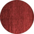 thumbnail image 1 of Ahgly Company Indoor Round Abstract Red Modern Area Rugs, 3' Round, 1 of 4