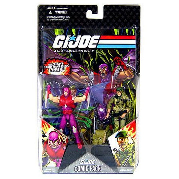G.I. Joe Comic Pack Nemesis Immortal v Lt. Falcon Figure and Book Set Hasbro