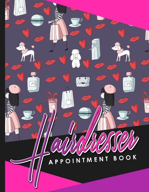 Hairdresser Appointment Book 4 Columns Appointment Organizer Planner