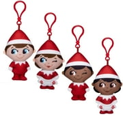 The Elf on The Shelf - Plushee Pals Mini Clip-on Set of 4: New Light Boy & Girl, Dark Boy & Girl