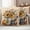 GoldenRod Light yellow, variant on Fall Sunflower Outdoor Waterproof Pillow Covers, Thanksgiving Pumpkin Botanical Leaf Farmhouse Decorative Square Throw Pillowcase Sofa Cushion Sham for Patio/Couch/Chair, 16"x16" 2 Pack