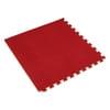 We Sell Mats 3/8" Thick Interlocking Carpet Tiles, 24 Sq Ft (6 Tiles), Ruby Red