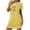 Yellow, variant on ALLLIST Short Sleeve Nightgowns Womens Christmas Chemises Round Neck Casual Green Pullover Nightgowns for Ladies