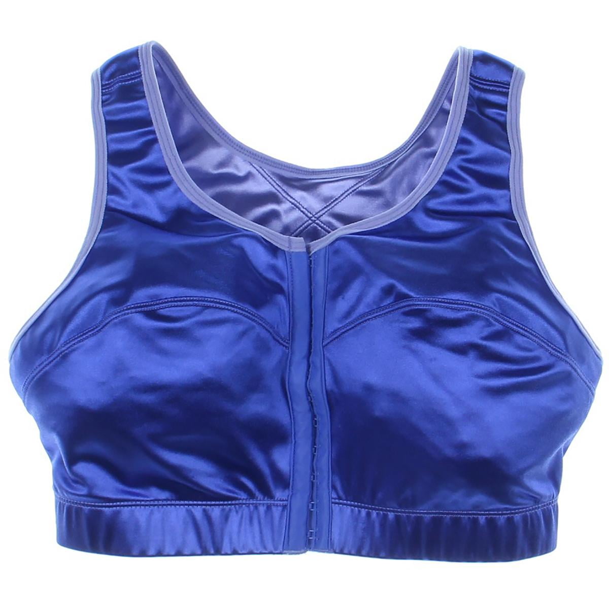Enell Enell Womens Plus Satin Full Figure Sports Bra
