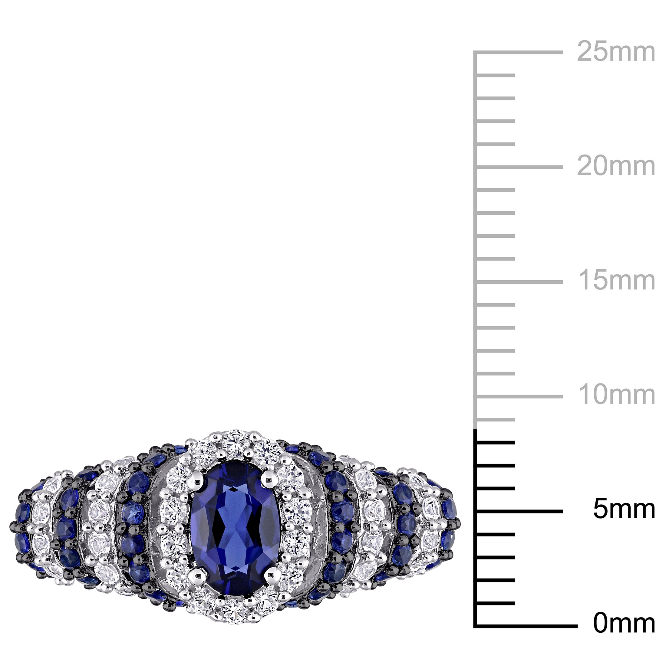 Everly Women's Created Sapphire Sterling Silver Ring