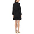 thumbnail image 2 of Vince Camuto womens  Split Neck Mini Dress, m, Black, 2 of 2