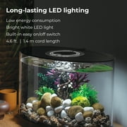 biOrb LOOP 15 Aquarium with Standard Light - 4 Gallon, Black
